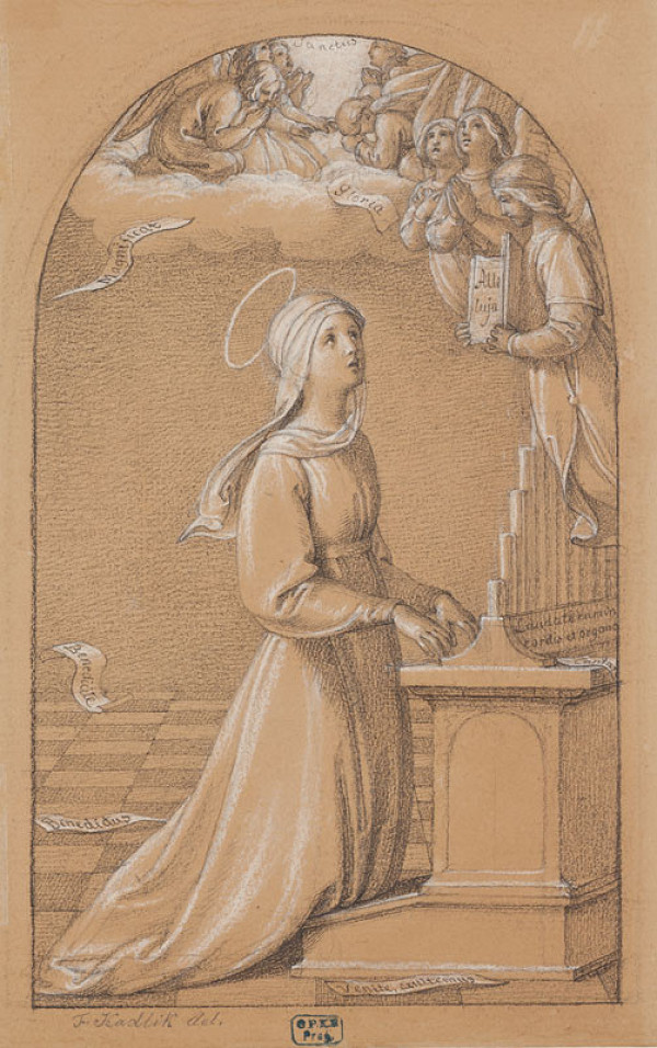 František Tkadlík - Study for Saint Cecilia 
