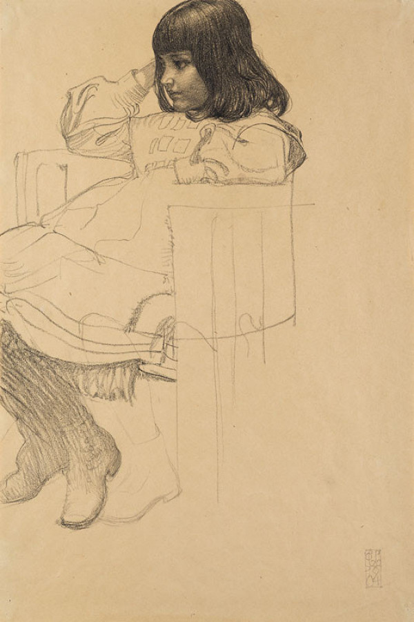 Carl Otto Czeschka - Study of a child 