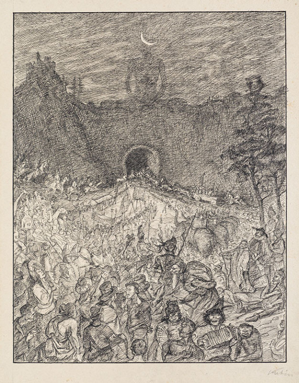 Alfred Kubin - Tunnel, from the Cycle without End 