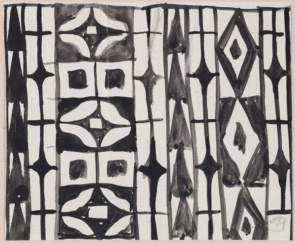 Josef Hoffmann - Study of geometric ornament 