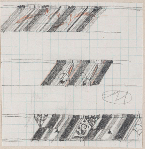 Josef Hoffmann - Study of geometric ornament 