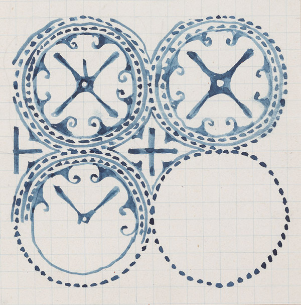 Josef Hoffmann - Study of geometric ornament 