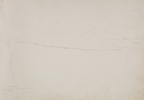 František Tkadlík - Sheet from the Southern Italian Sketchbook - view of Capri 