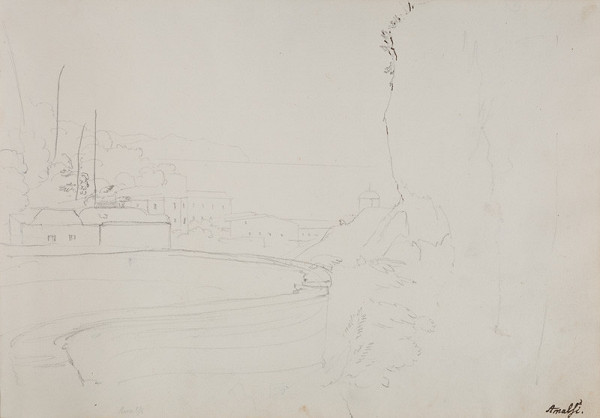 František Tkadlík - Sheet from the Southern Italian Sketchbook - study from Amalfi 