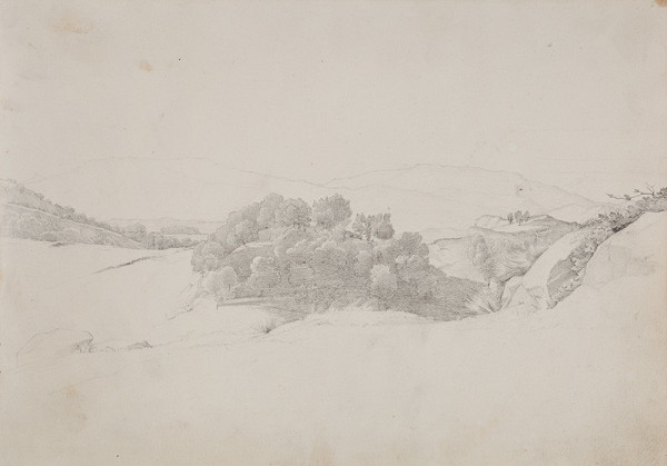 František Tkadlík - Sheet from the Southern Italian Sketchbook - landscape 