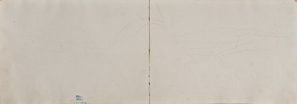 František Tkadlík - Sheet from the Southern Italian Sketchbook - landscape sketch 