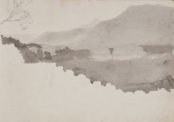 František Tkadlík - Sheet from the Southern Italian Sketchbook - landscape 