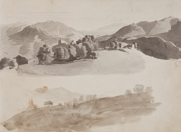 František Tkadlík - Sheet from the Southern Italian Sketchbook - landscape 