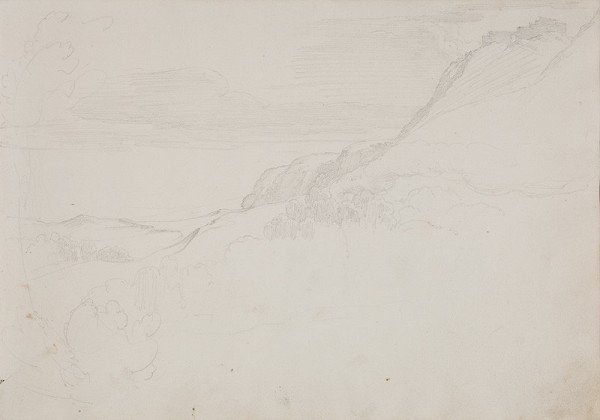 František Tkadlík - Sheet from the Southern Italian Sketchbook - landscape sketch 