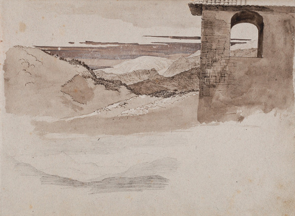 František Tkadlík - Sheet from the Southern Italian Sketchbook - landscape 