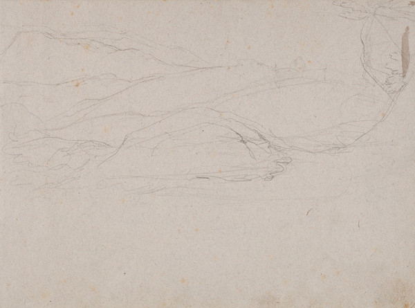 František Tkadlík - Sheet from the Southern Italian Sketchbook - landscape sketch 