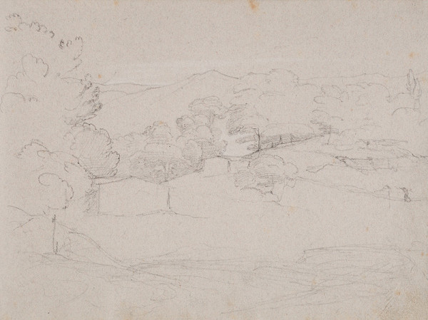 František Tkadlík - Sheet from the Southern Italian Sketchbook - landscape 