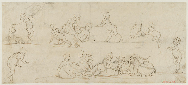 Ignaz Franz Platzer - Studies of children and animals in motion 