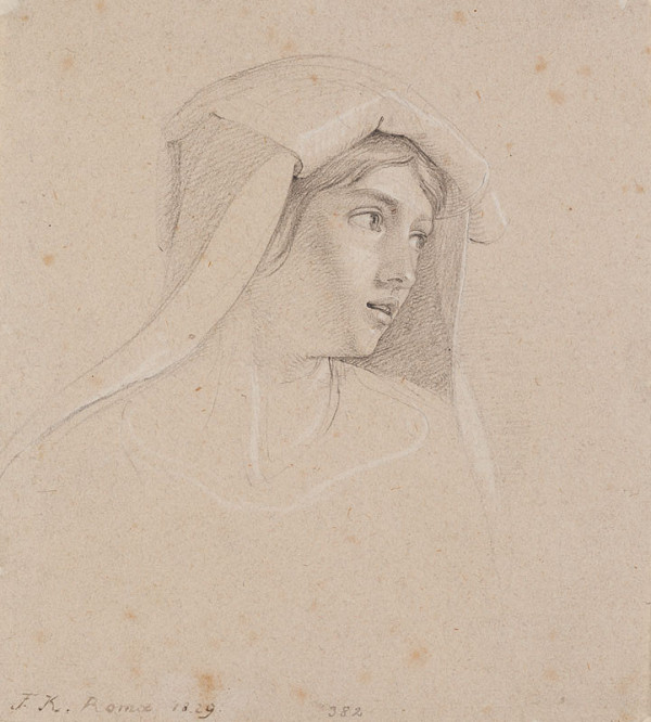 František Tkadlík - Head of an Italian Woman 