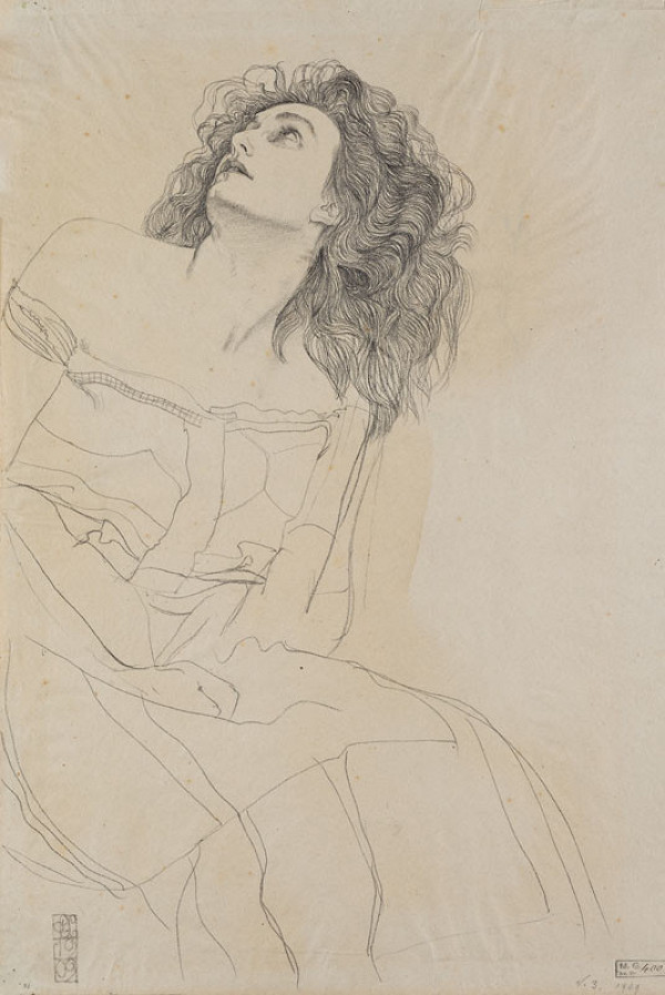 Carl Otto Czeschka - Study of a woman’s figure 