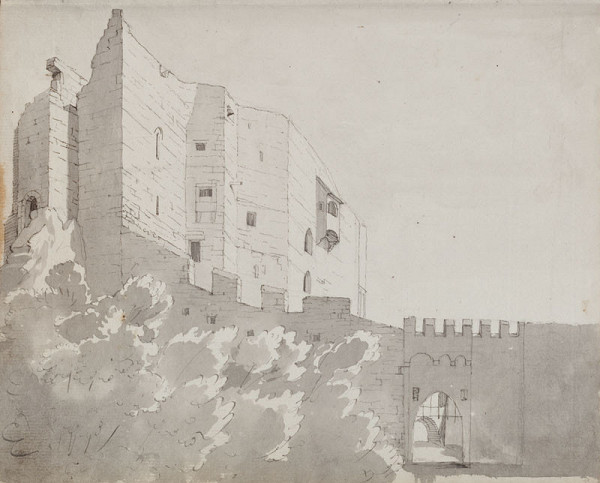 František Tkadlík - Sheet from Sketchbook C - castle ruins 