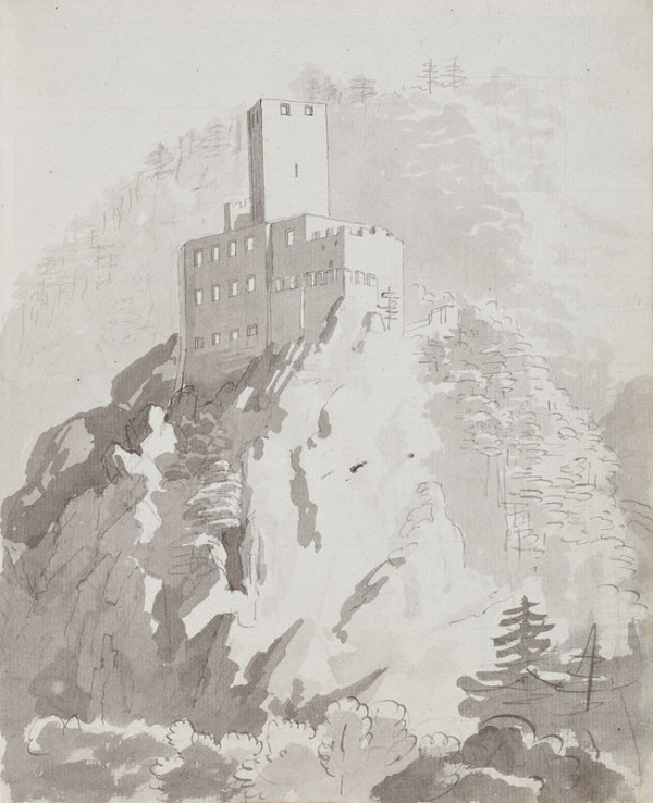 František Tkadlík - Sheet from Sketchbook C - ruins of Rauhenstein Castle 