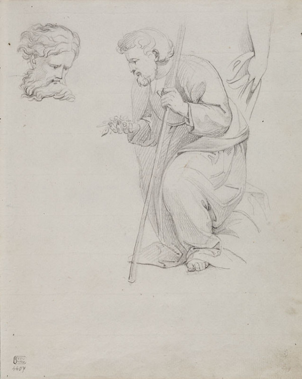 František Tkadlík - Sheet from Sketchbook C - studies after Raphael 