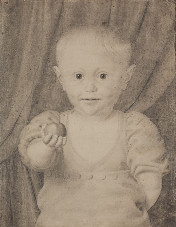 František Tkadlík - Portrait of Jan Srdinko (Child with Apple) 