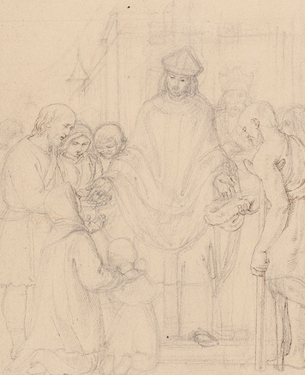 František Tkadlík - Saint Adalbert Distributes Alms to the Poor 
