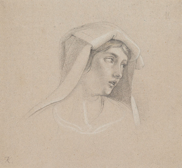 František Tkadlík - Head of an Italian Woman 