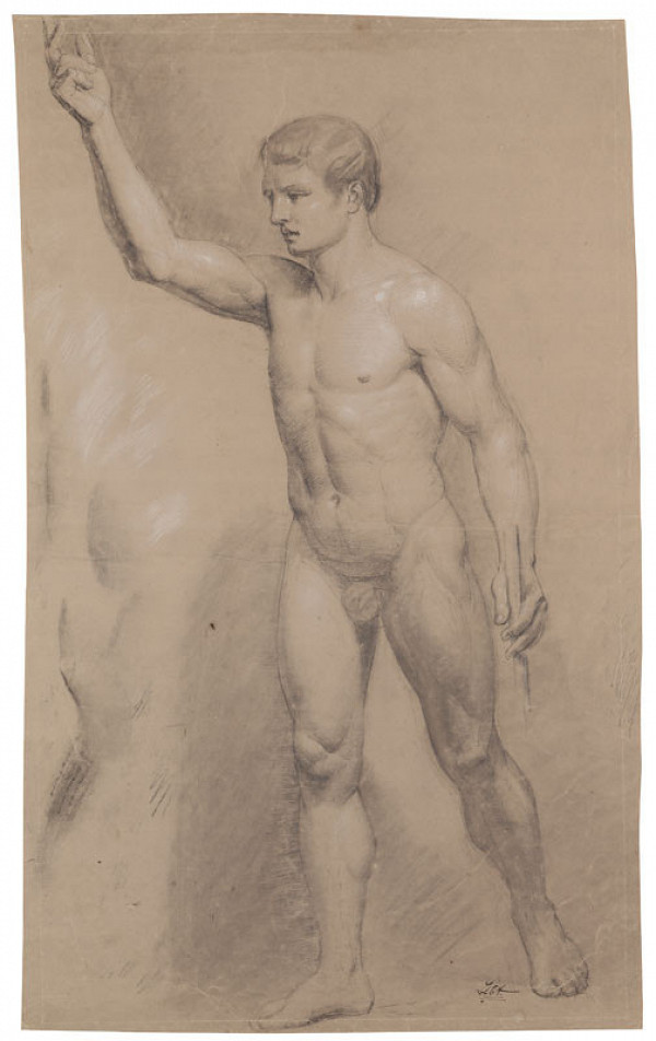 František Tkadlík - Study of a Male Nude 