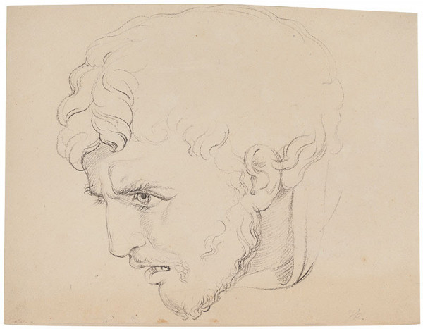 František Tkadlík - Man’s Head in Profile 