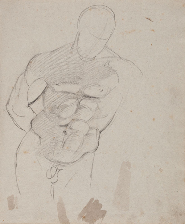 František Tkadlík - Sheet from Sketchbook A - Farnese Hercules 