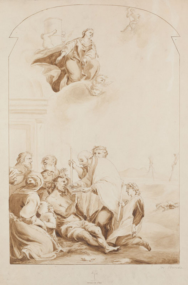 Josef Karel Burde, Václav Vařinec Reiner - Extreme Unction of the Robber-Knight Chlévec from the St Barbara Chapel in Hradčany 