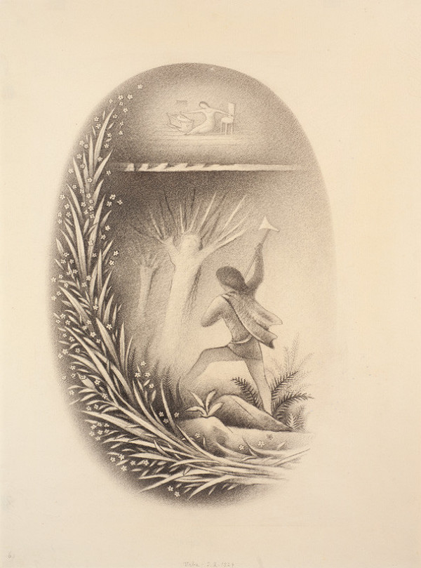 Jan Zrzavý - Illustration Willow  from A Posy of National Folk Tales by Karel Jaromír Erben 