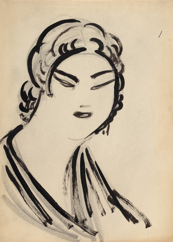 Gaston Lachaise - Head of a Woman (Asiatic eyes) 