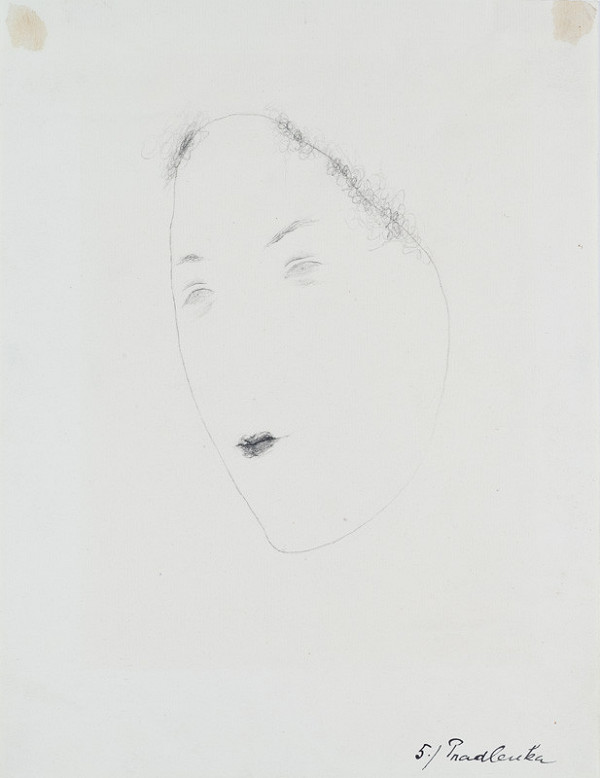 Josef Šíma - Laundress - Illustration for the book of poems Panenky (Dolls) by Jaroslav Durych, 