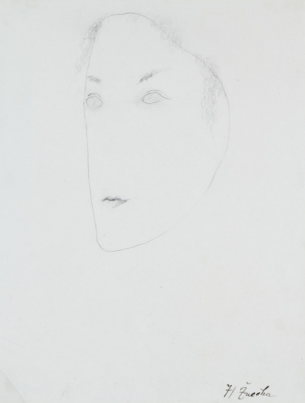 Josef Šíma - Harvester - Illustration for the book of poems Panenky (Dolls) by Jaroslav Durych 