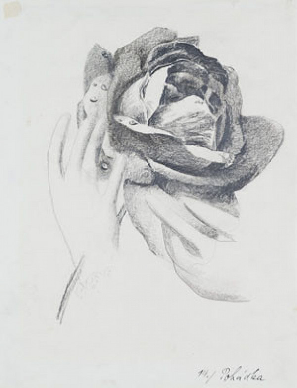 Josef Šíma - Fairy Tale - Illustration for the book of poems Panenky (Dolls) by Jaroslav Durych 