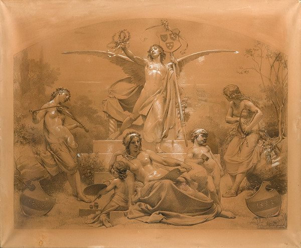 František Ženíšek - Print Commemorating the 20th Anniversary of the Umělecká beseda 