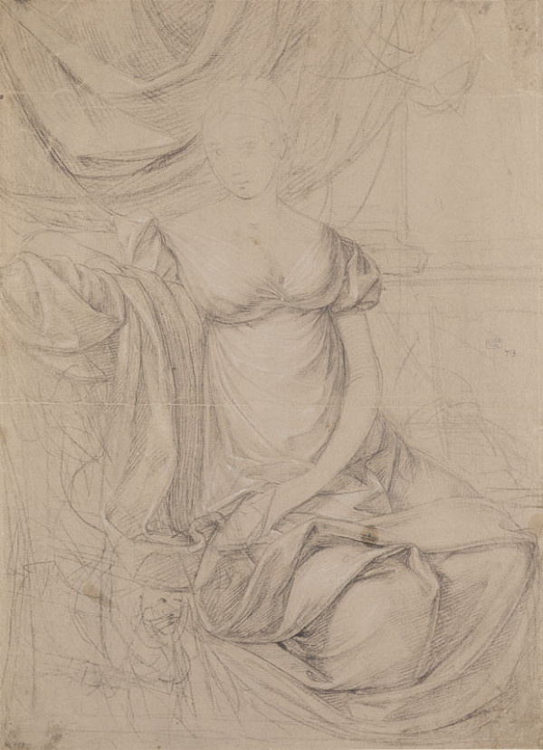 František Tkadlík - Sketch for a woman’s portrait 
