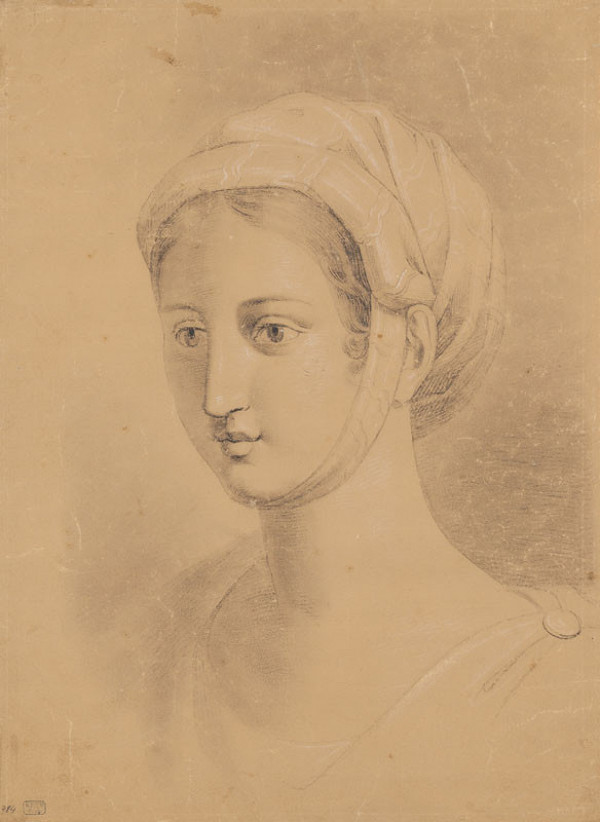 František Tkadlík - Coiffed Head of a Young Woman 