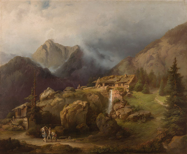 Josef Navrátil - Large Mountain Scenery 