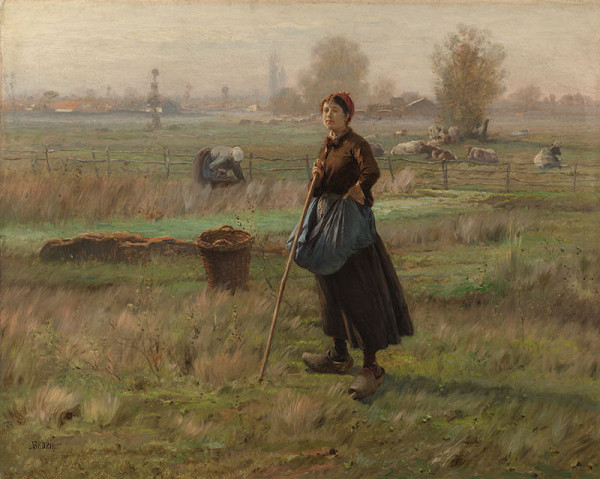 Václav Brožík - Cutting Grass 