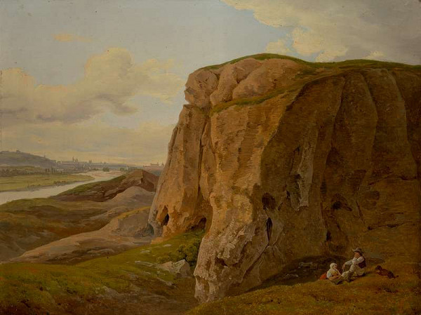 Antonín Mánes - A Rock Between Braník and Podolí 