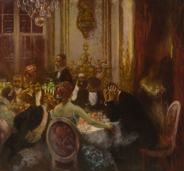 Gaston La Touche - Souper (Late Dinner) 