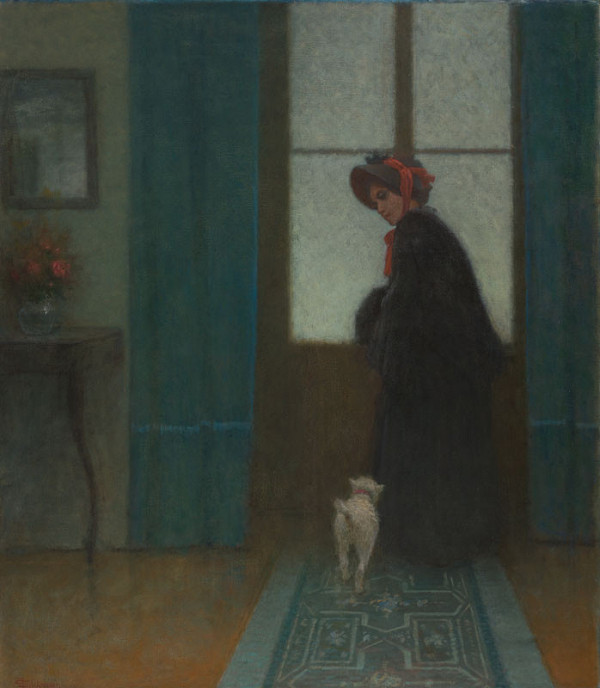 Jakub Schikaneder - Lady with a Dog 