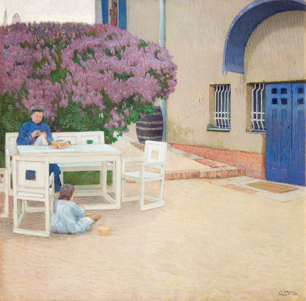 Carl Moll - Outside the House (Artist's House on the Hohe Warte Hill, Vienna) 