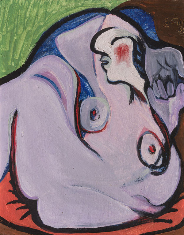 Emil Filla - Lying Nude 