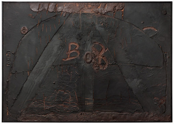 Antoni  Tàpies - Red Mark on Chestnut 