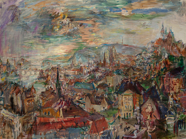 Oskar Kokoschka - Prague from Kramář’s Villa 
