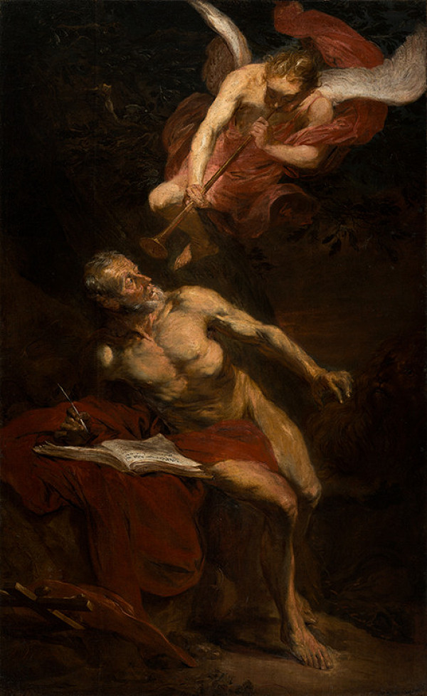 Michael Leopold Willmann - Saint Jerome and the Angel of Judgement 