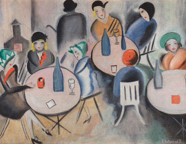 Božena Vejrychová-Solarová - Café in Paris 