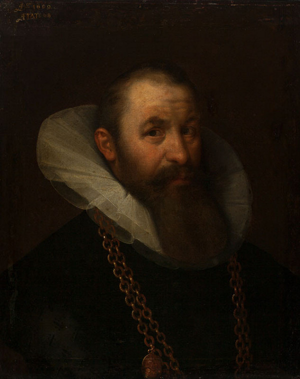 Geldorf Gortzius - copy - Portrait of man with a Gold Medal of Lothar von Metternich 
