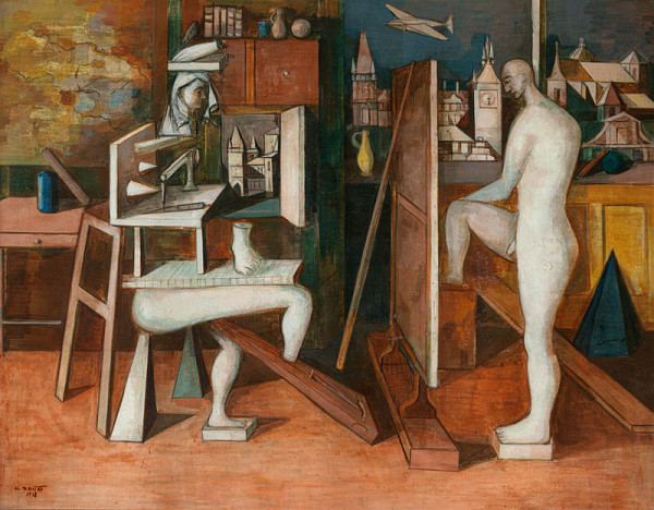 Andrej Nemeš - Painter in His Studio 